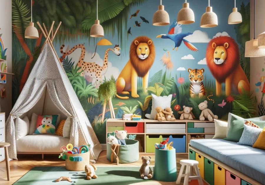Inspiring Art Themed Kids Bedroom Interior Design Ideas