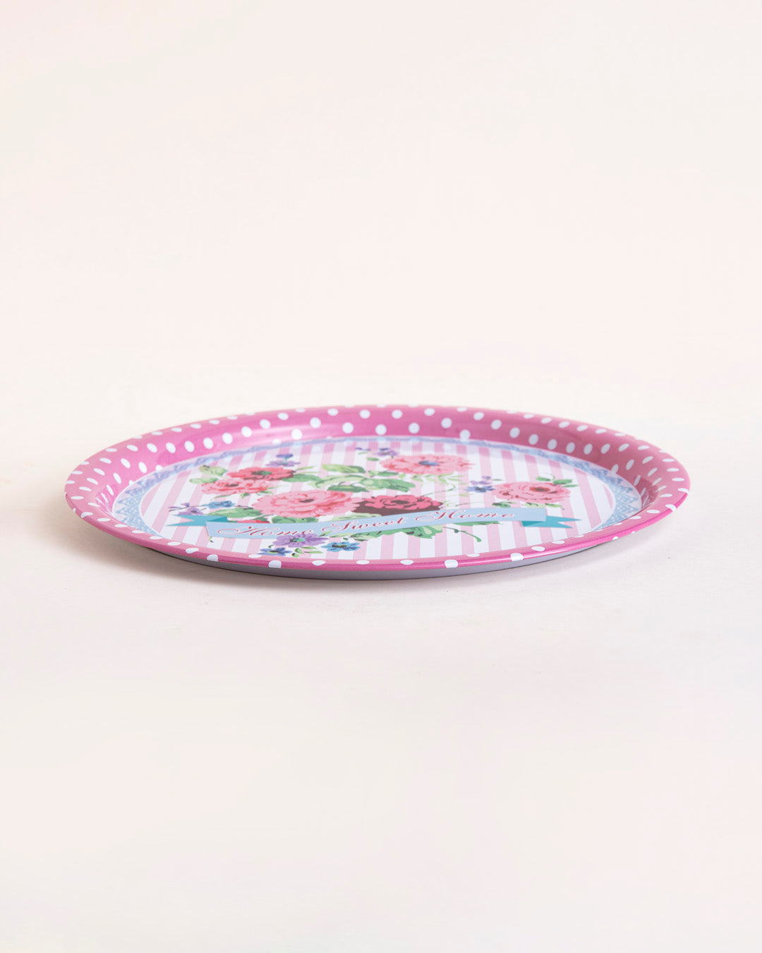 "Home Sweet Home" Round Serving Tray - Set Of 2