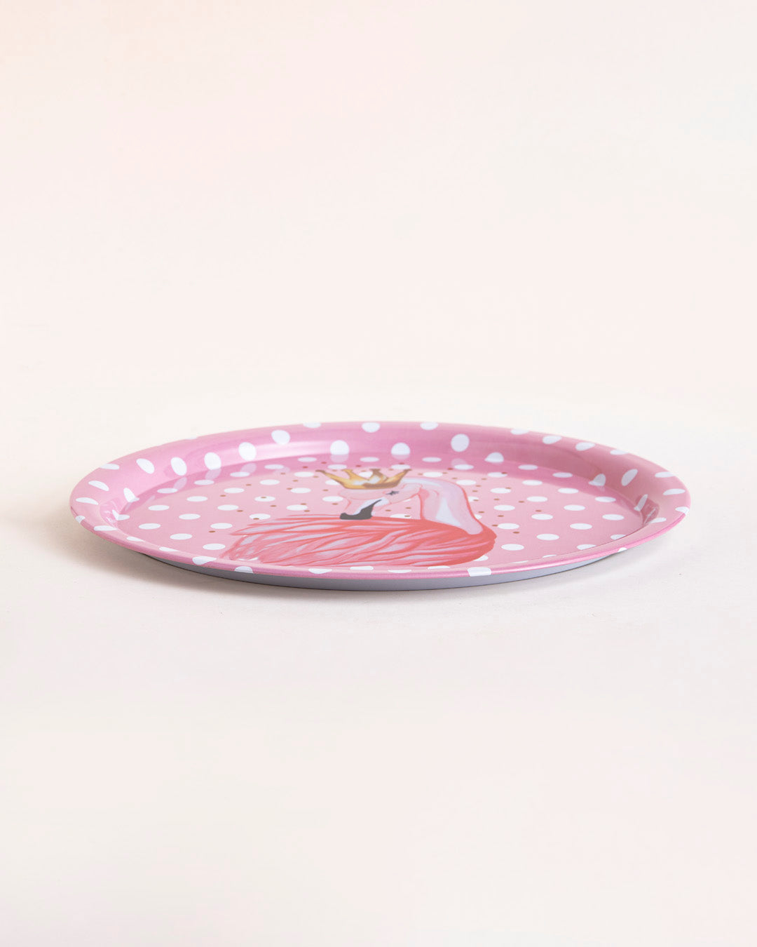 "Royal Flamingo" Polka Serving Tray - Set Of 2