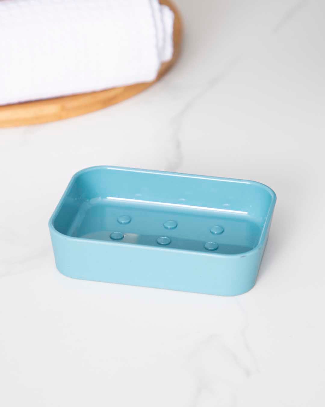 Delightful 4 Piece Bathroom Accessory - Blue - The Decor Kart