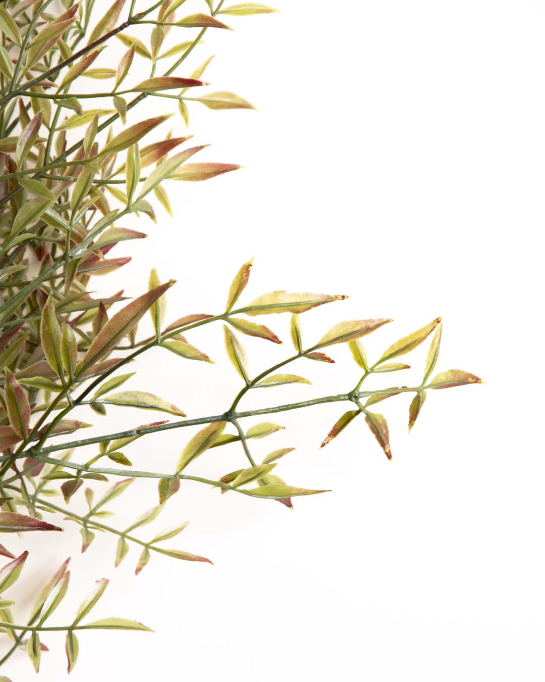 'Bamboo Leaf' Decorative Faux Flower Stick - Green