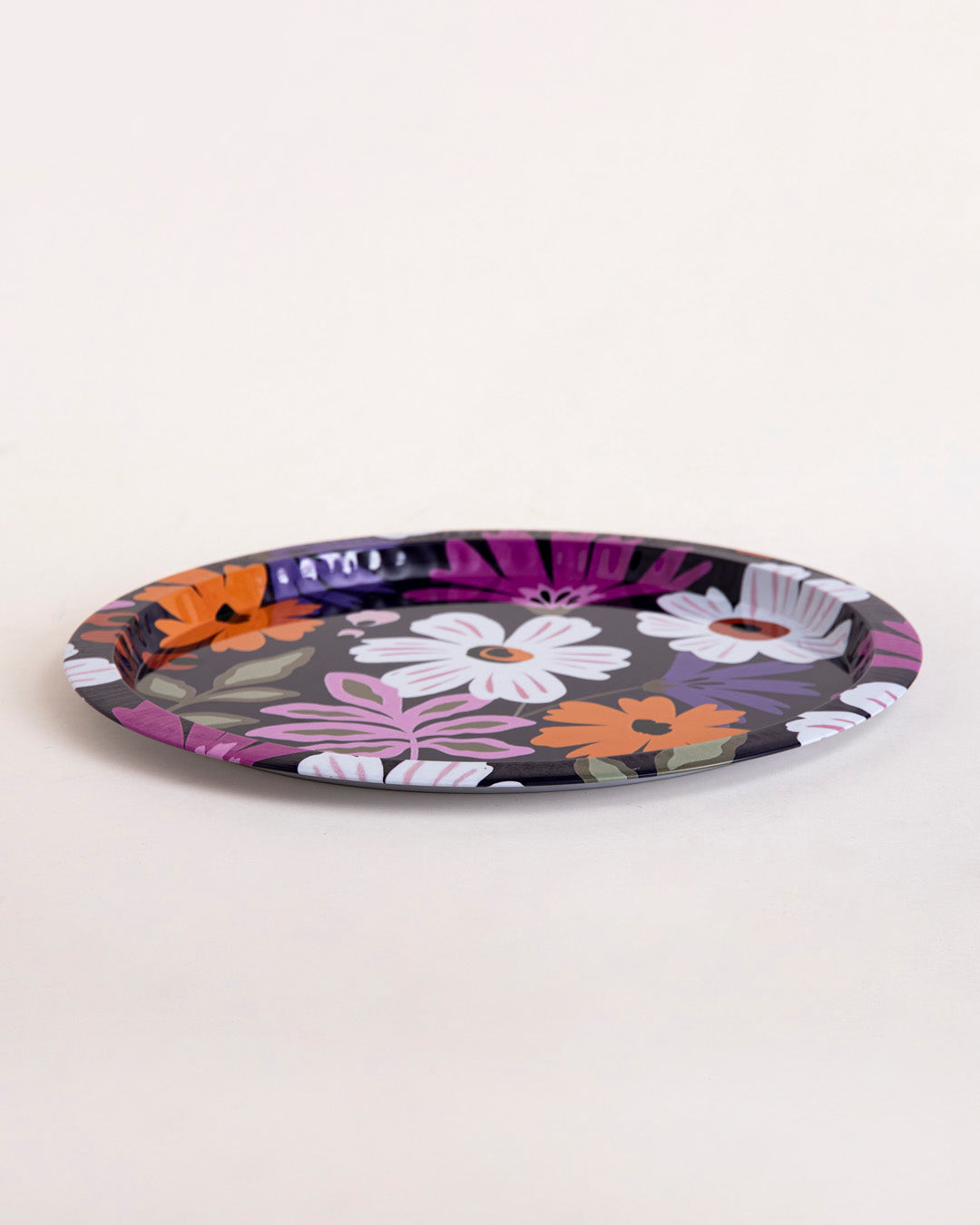 Bold Blooms Floral Serving Tray - Set Of-2