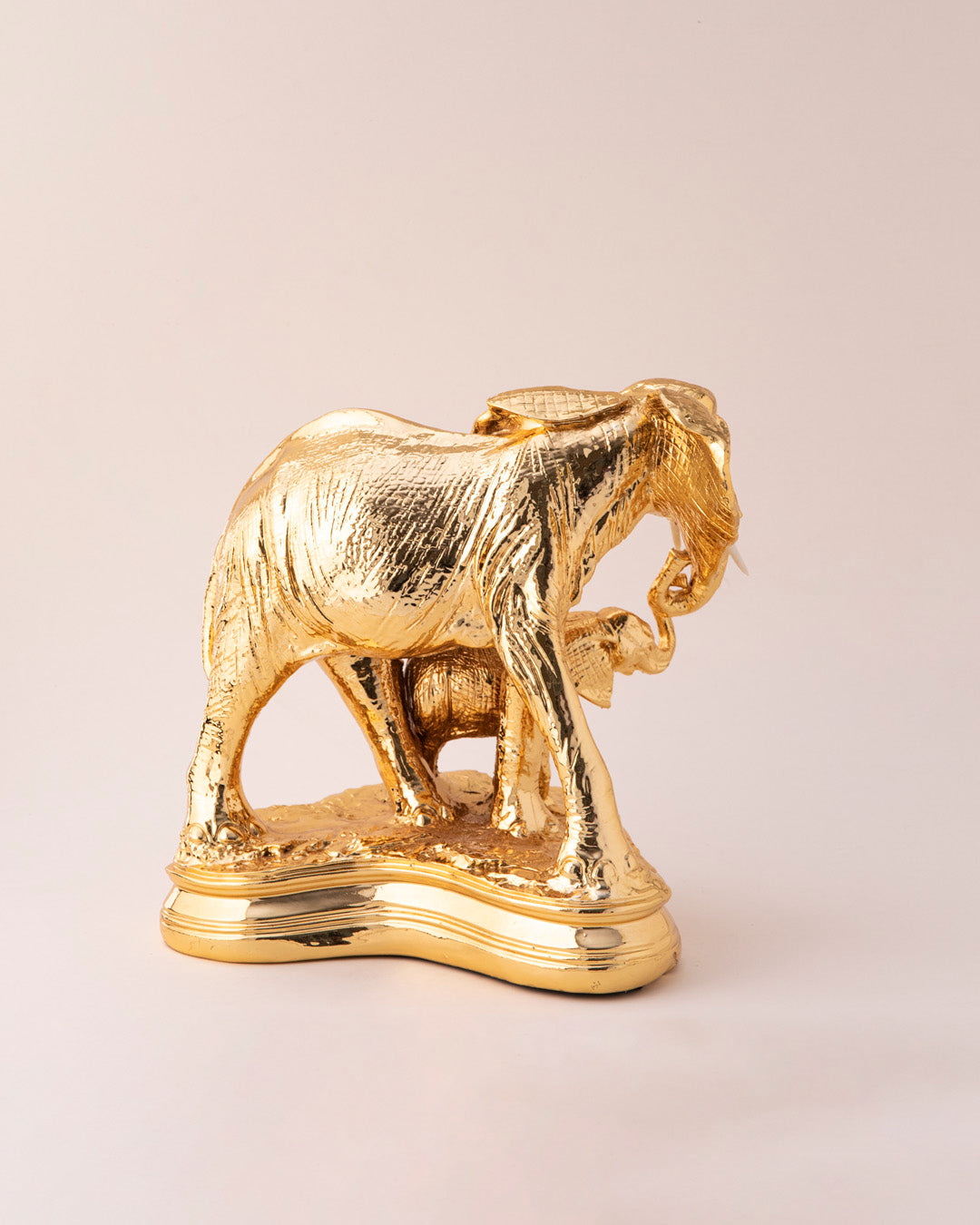 Golden Bond Elephant Sculpture