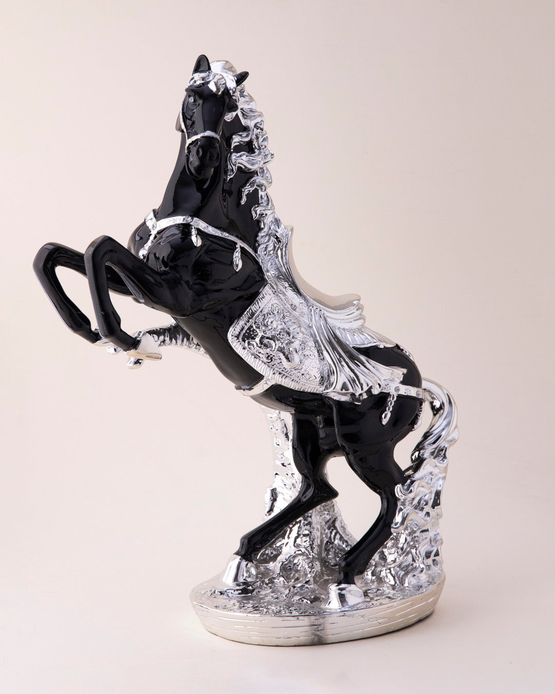 Silver Stallion Rise Decorative Horse figurine