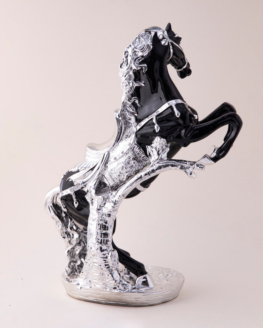 Silver Stallion Rise Decorative Horse figurine