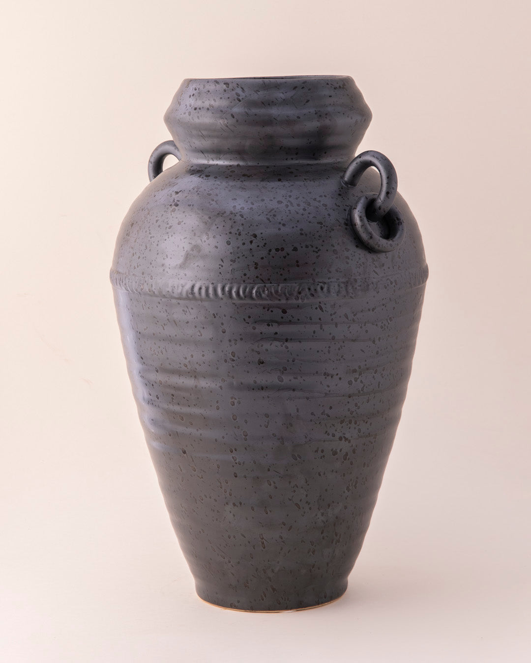 Midnight Amphora Ceramic Vase