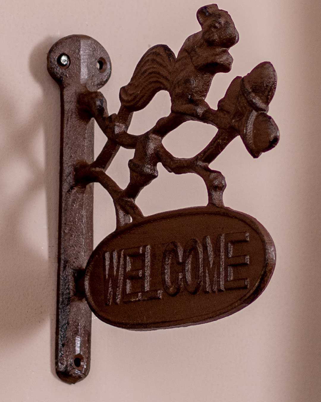 Welcome - Cast Iron Wall Mounted Bell - The Decor Kart
