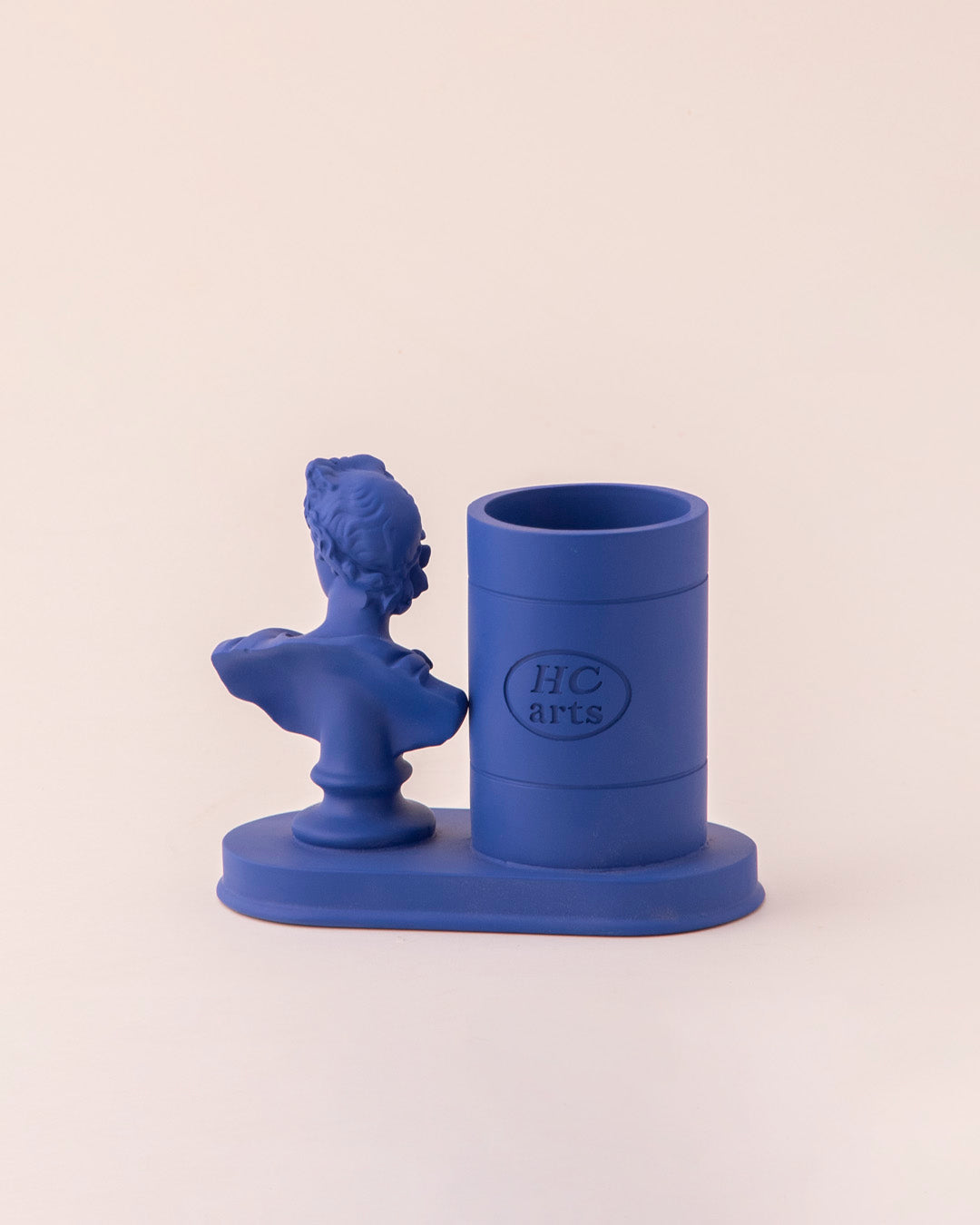 Renaissance Muse Decorative Pen Holder - Blue