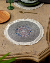 Bohemian Mandala Placemat - Grey - The Decor Kart