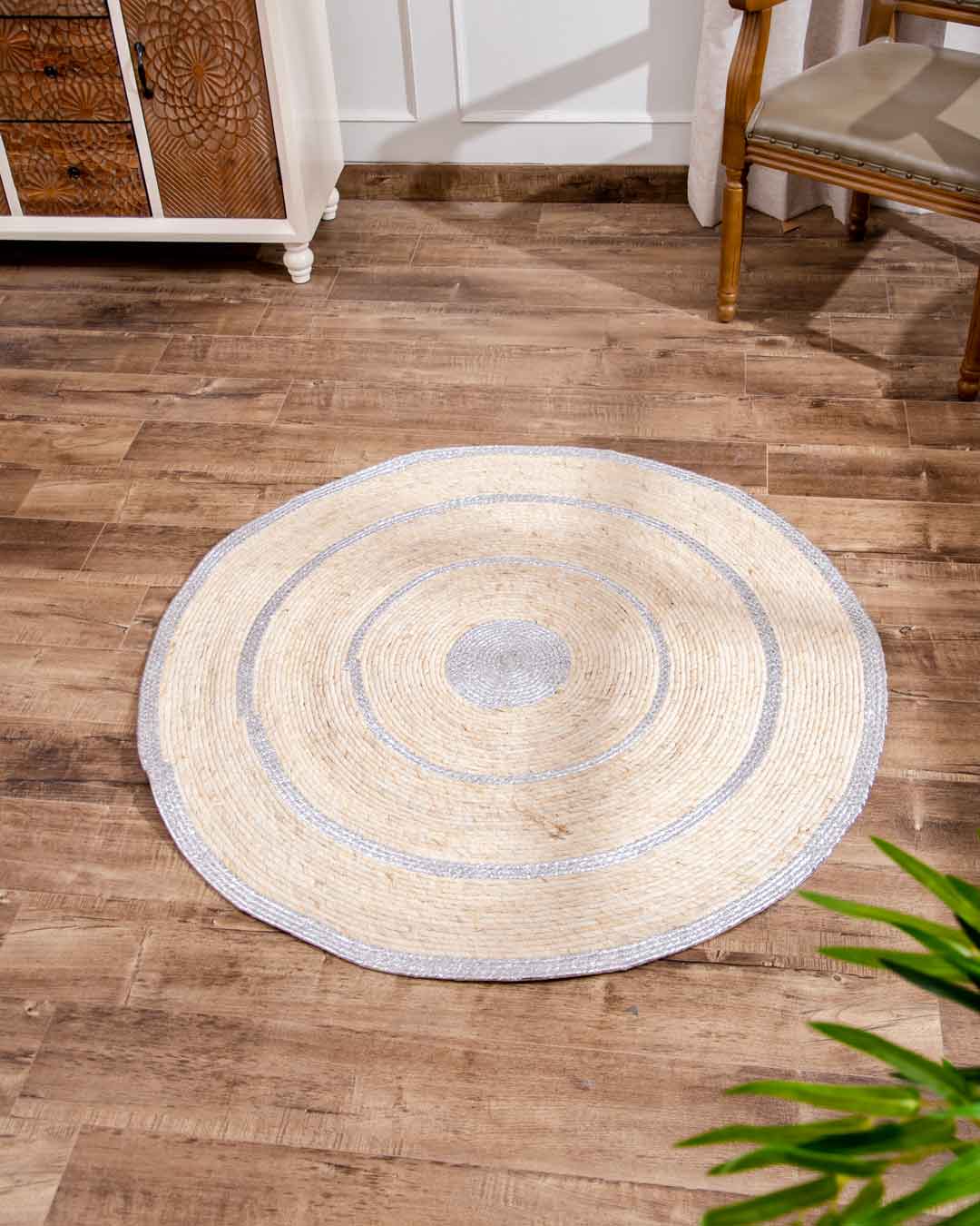 Vintage Bohemian Chic Round Floor Rug - The Decor Kart