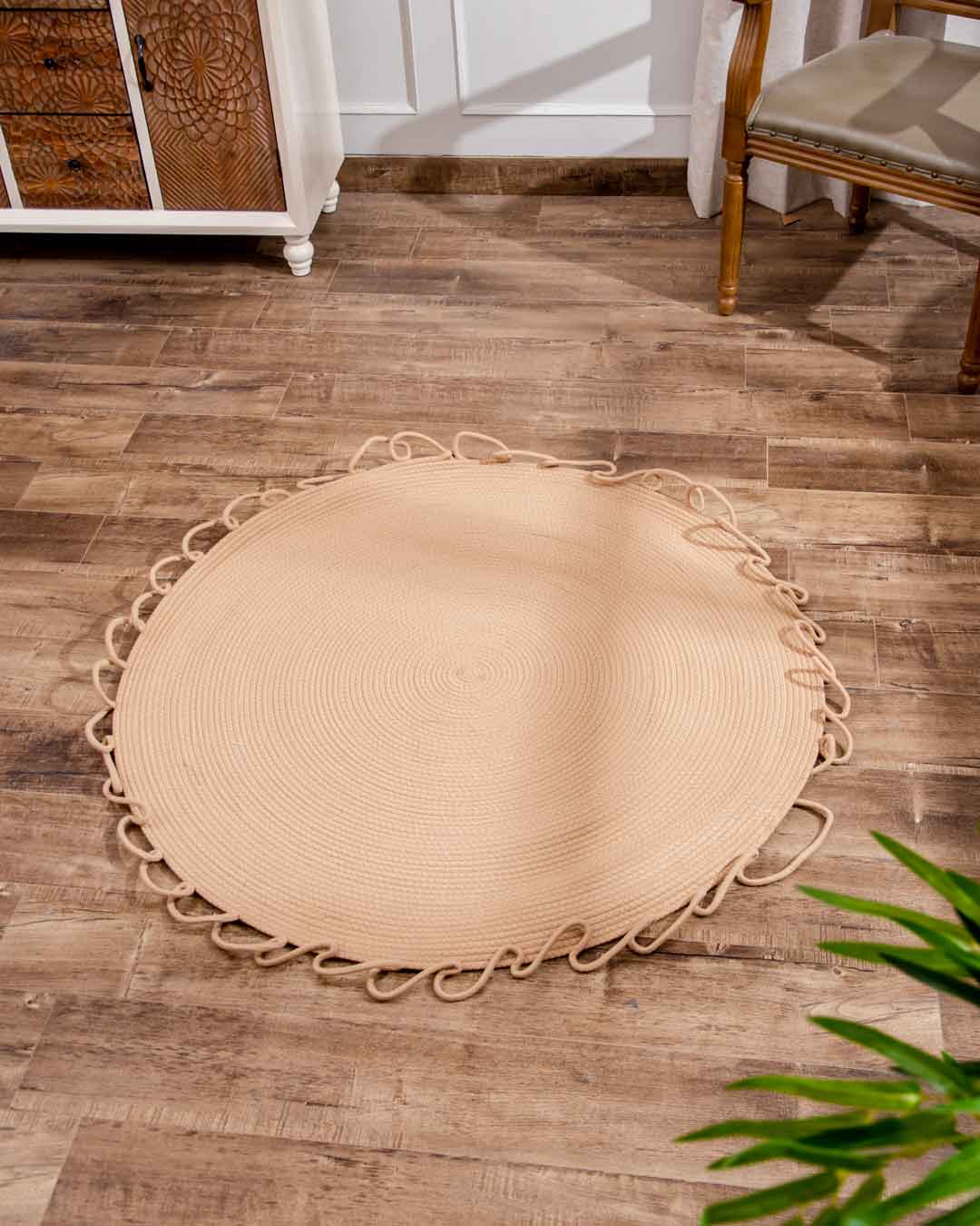 Vintage Bohemian Chic Round Floor Rug - The Decor Kart