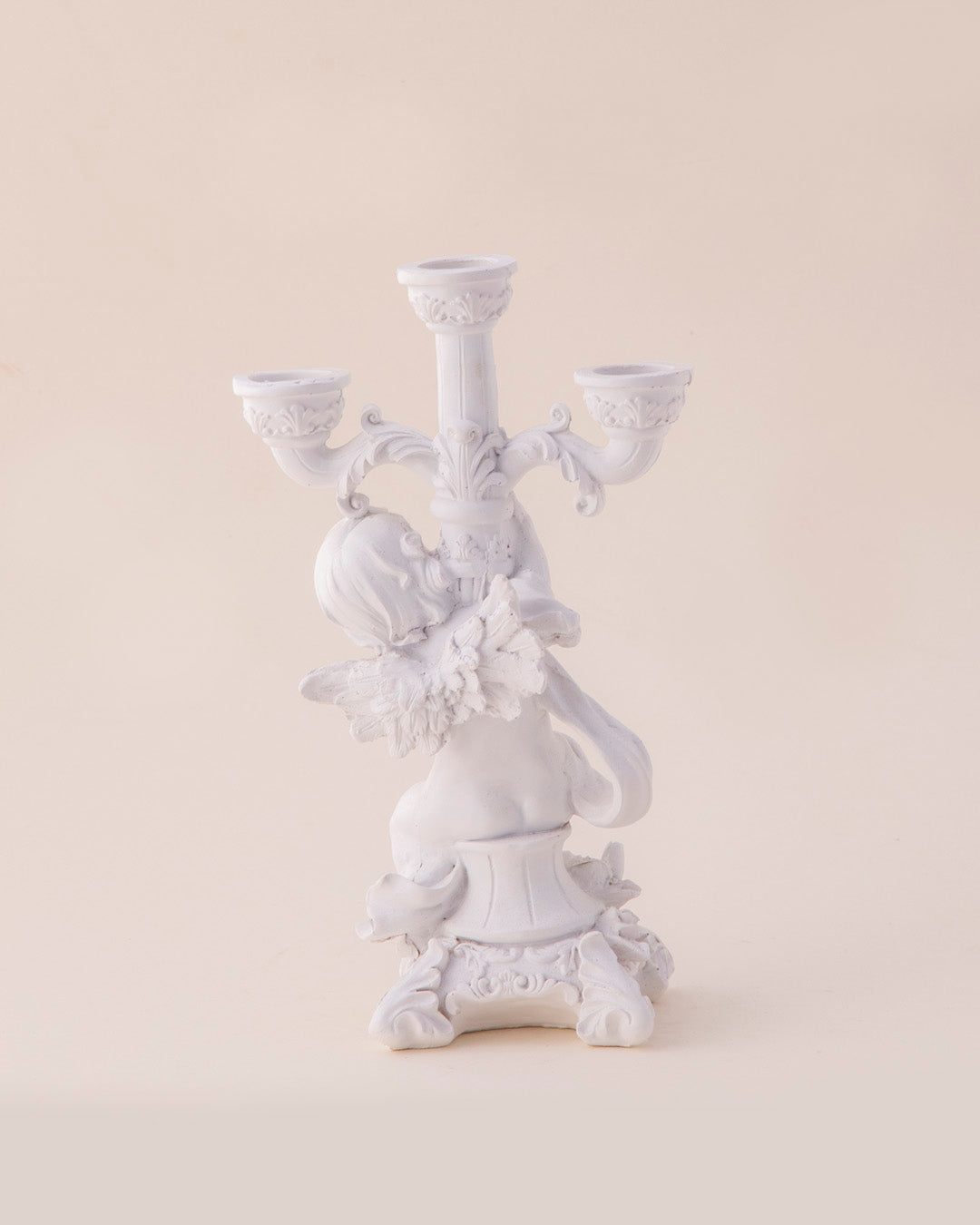 3-Arms Angel Cherub Candle Stand