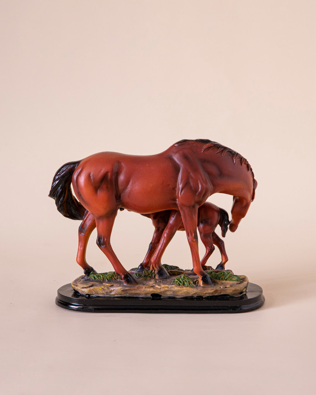 'Equine Nurturing' A Horse Feeding Figurine