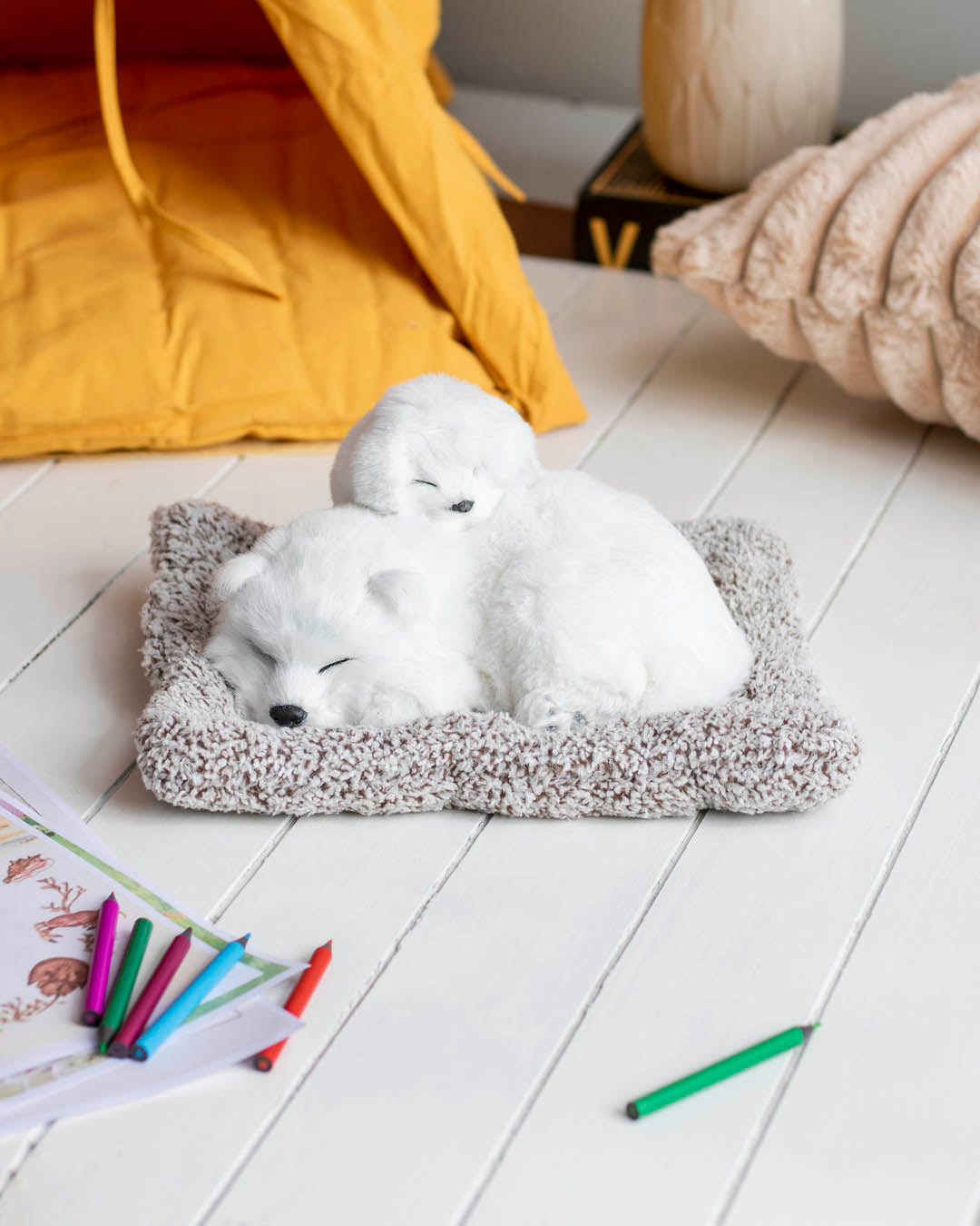 Playful Pup Tabletop Plush Toy - The Decor Kart