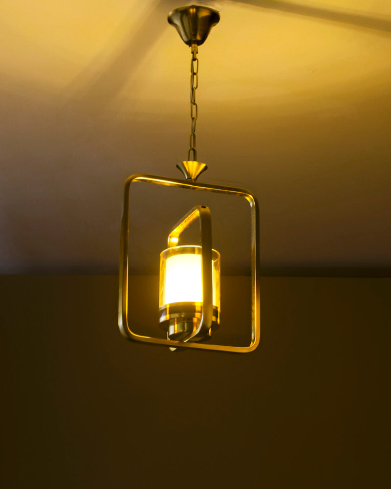 Eternal Golden Frame Pendant Light