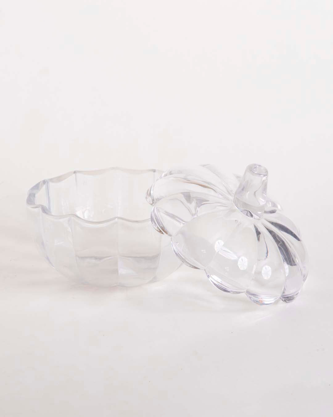 Halloween Pumpkin Glass Buffet Jar