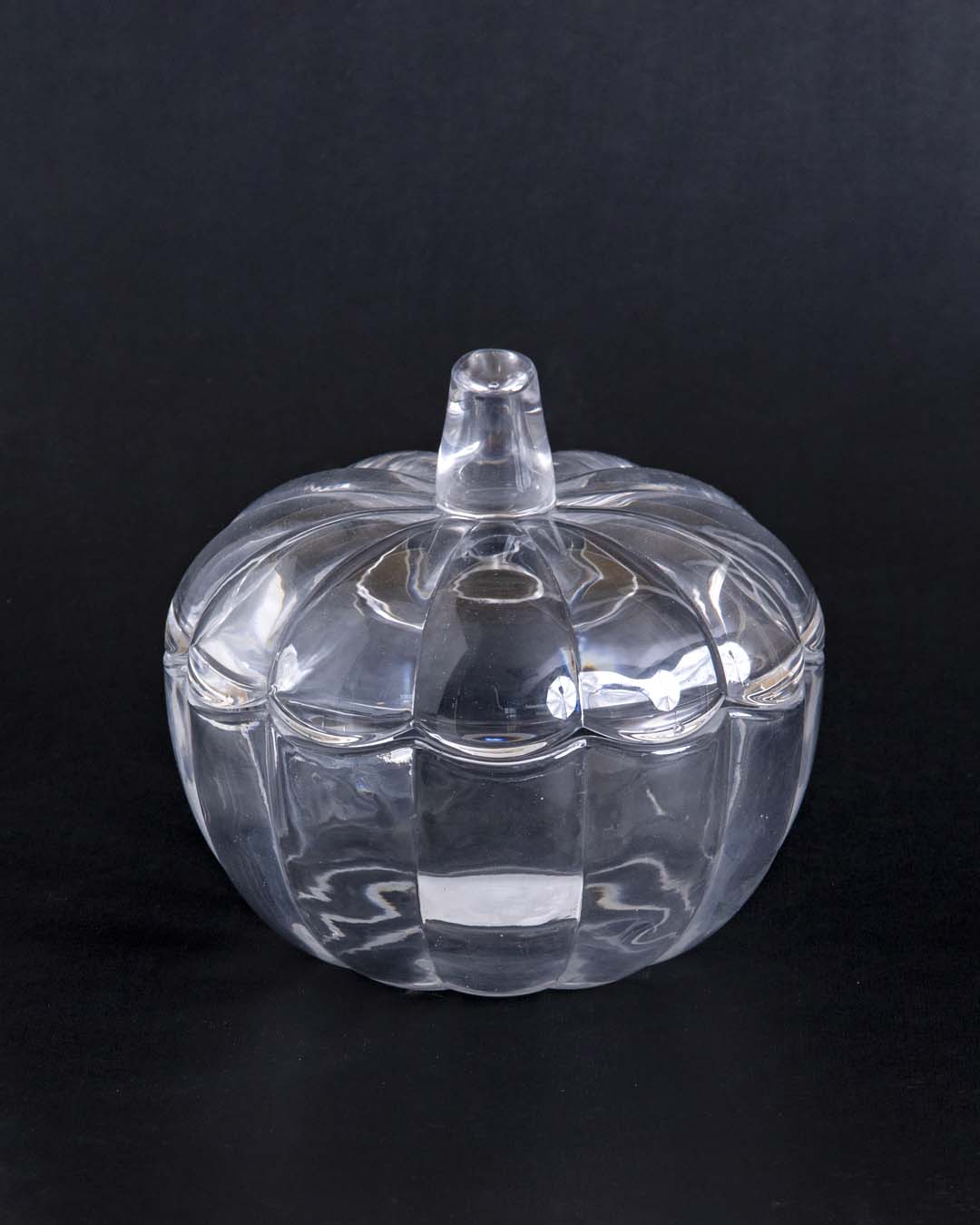 Halloween Pumpkin Glass Buffet Jar