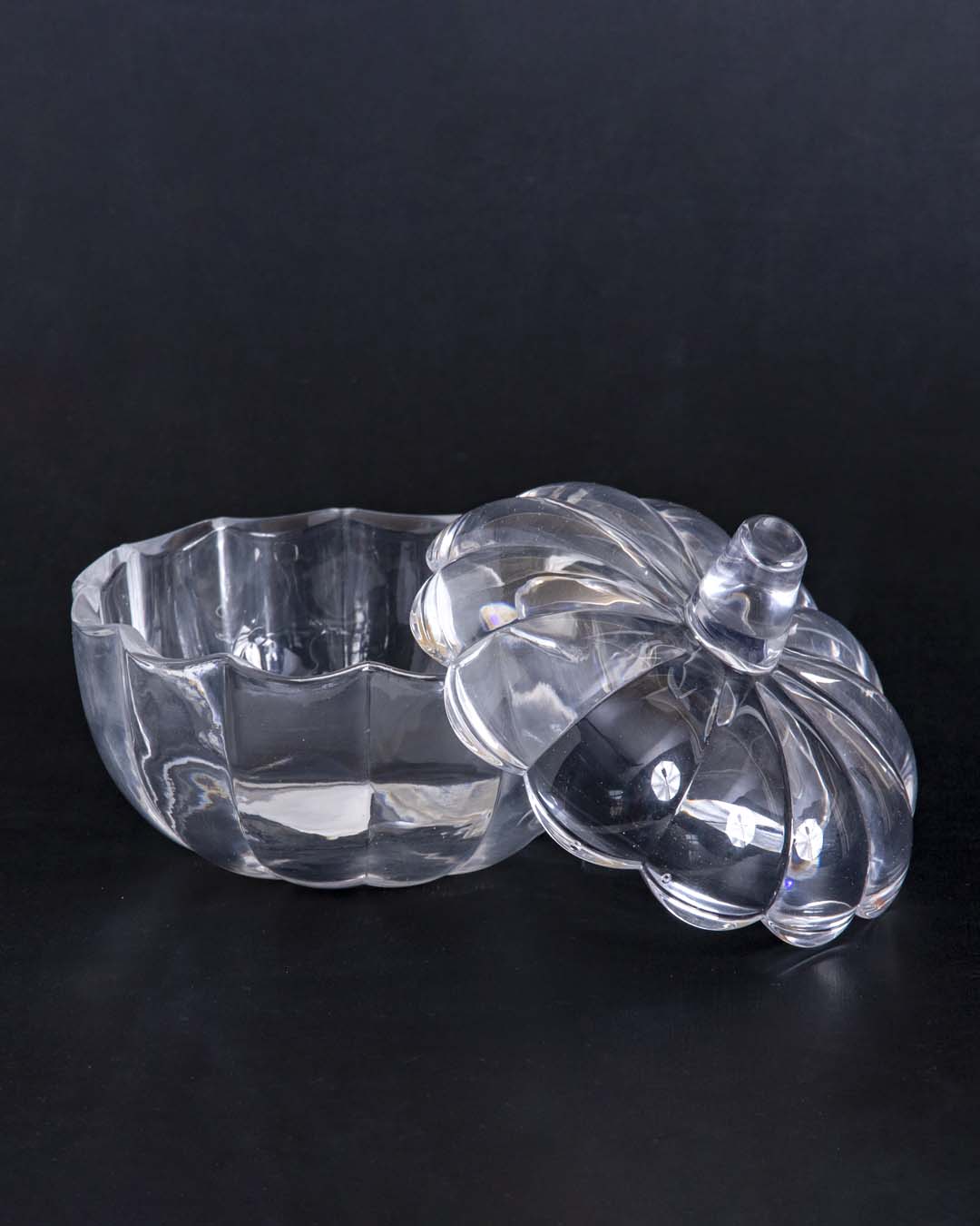 Halloween Pumpkin Glass Buffet Jar