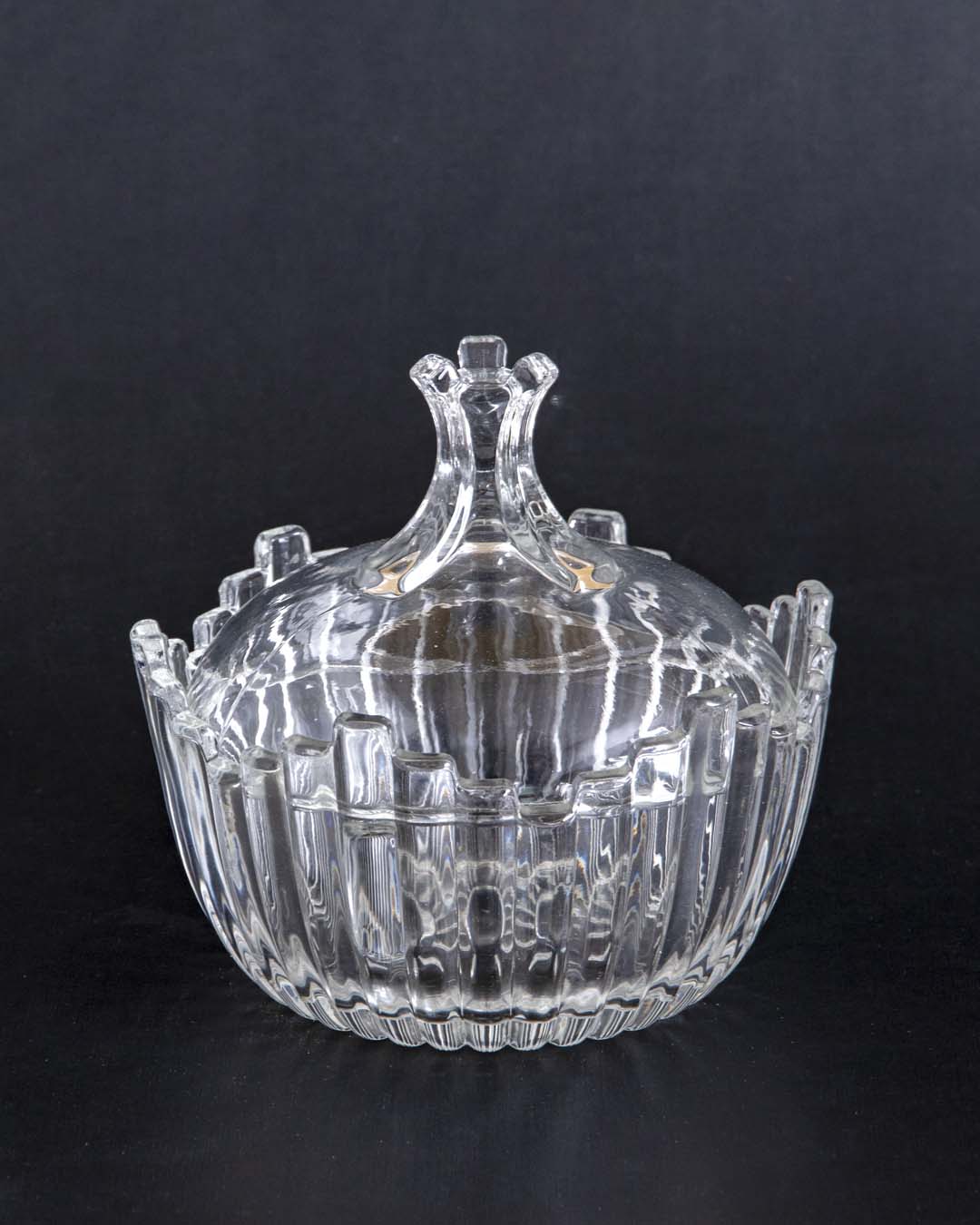 Crowned Crystal Candy Buffet Jar
