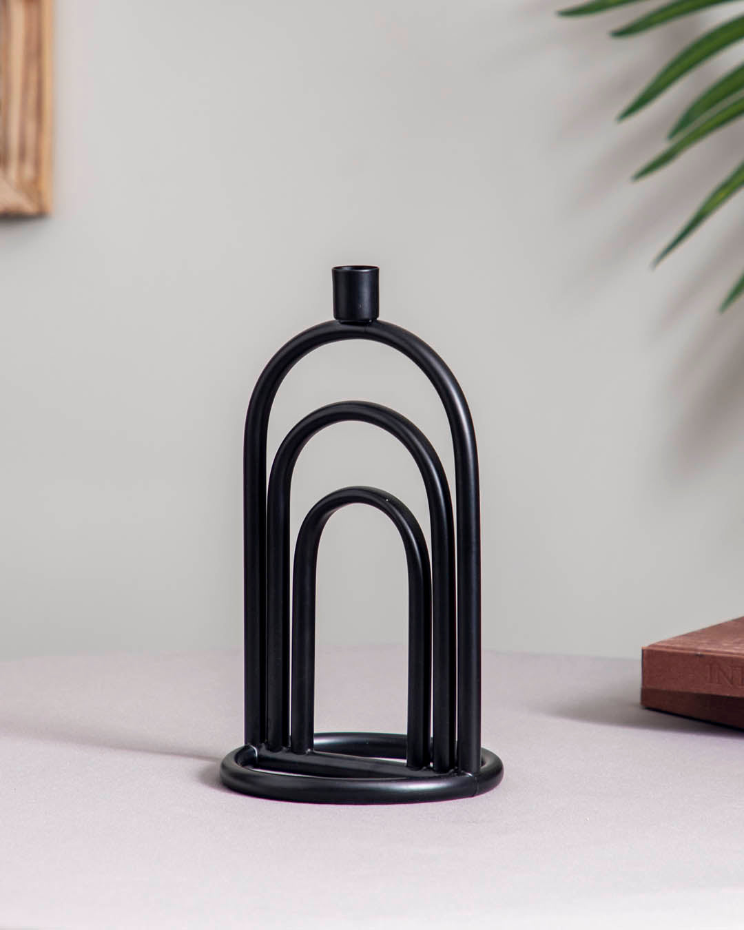 Mystic Noir: Elegant 3 Layer Candle Holder - The Decor Kart