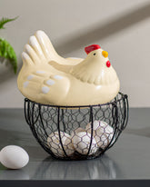 Rooster Basket - Yellow