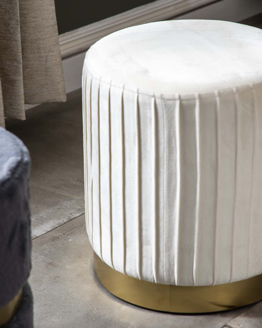 Luxe Ottoman - White