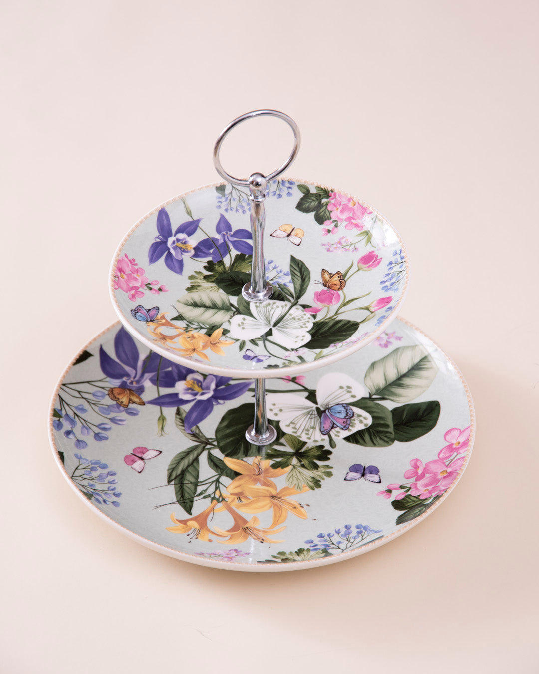 Meadow Butterfly 2-Tier Cake Stand