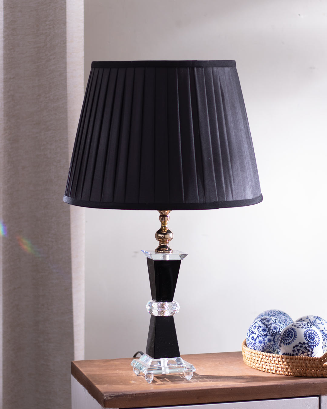 Shimmering Elegance: Crystal Table Lamp - The Decor Kart