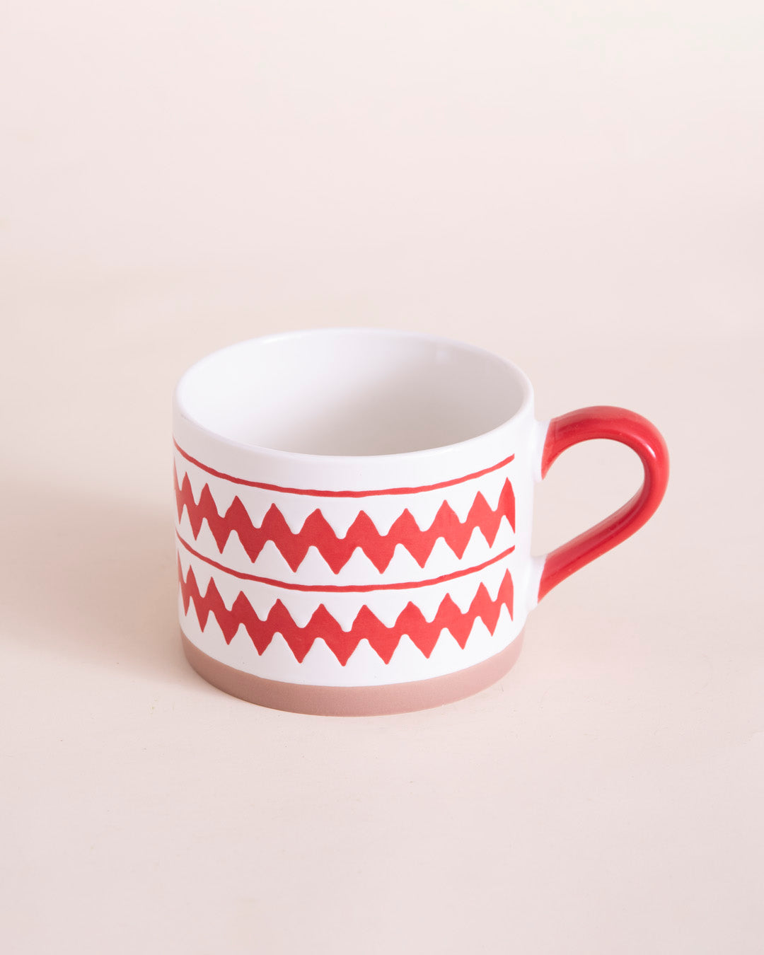 Red & White Sunrise Charm Mug