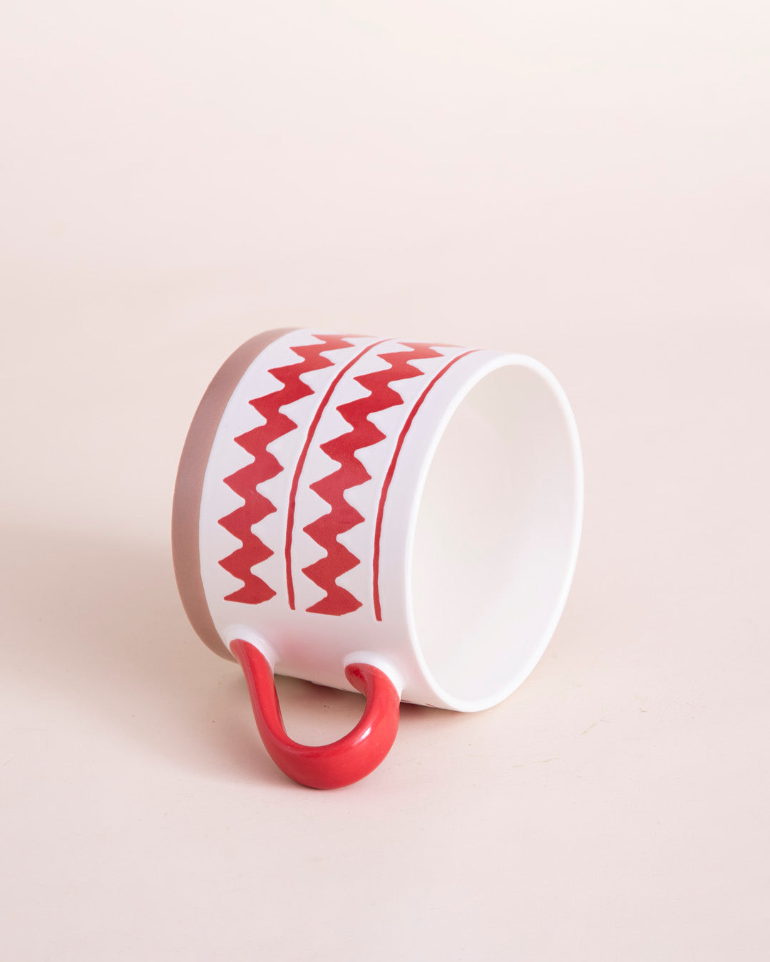 Red & White Sunrise Charm Mug