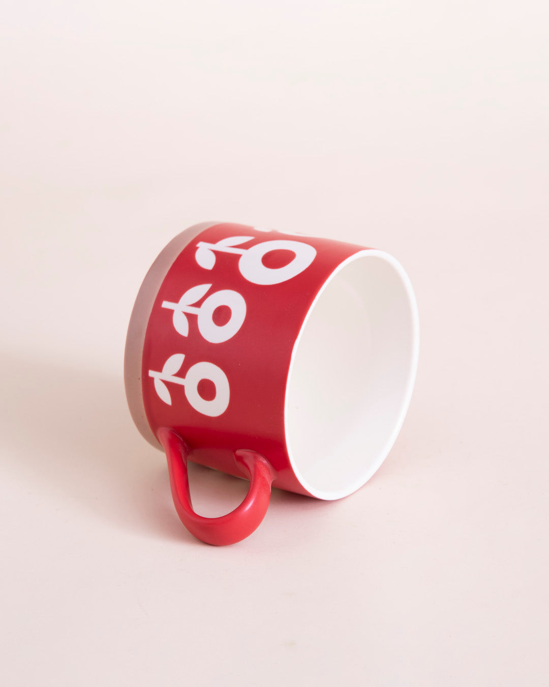 Red & White Sunrise Charm Mug