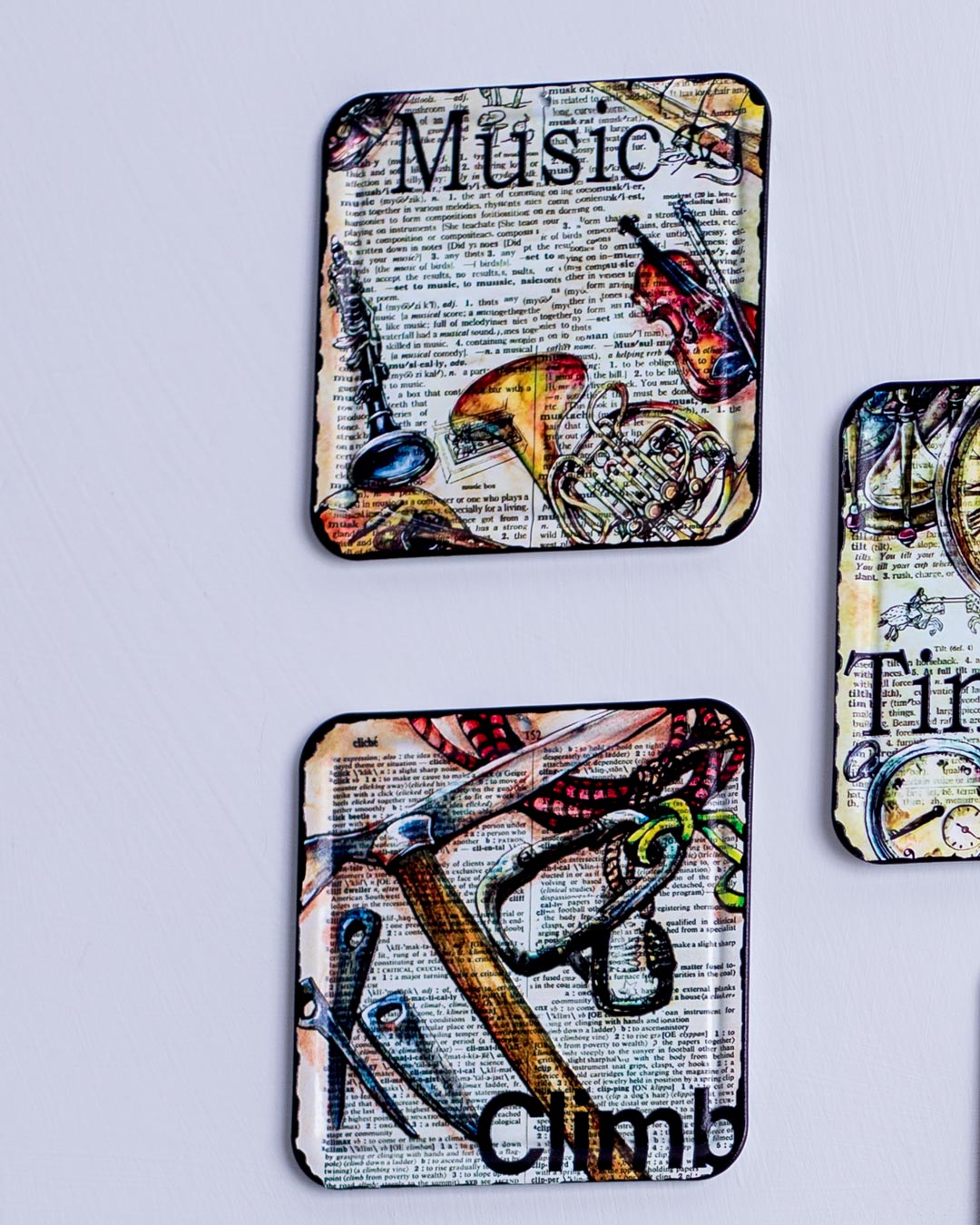 The Journey Metal Coasters - Set of 6 - The Decor Kart