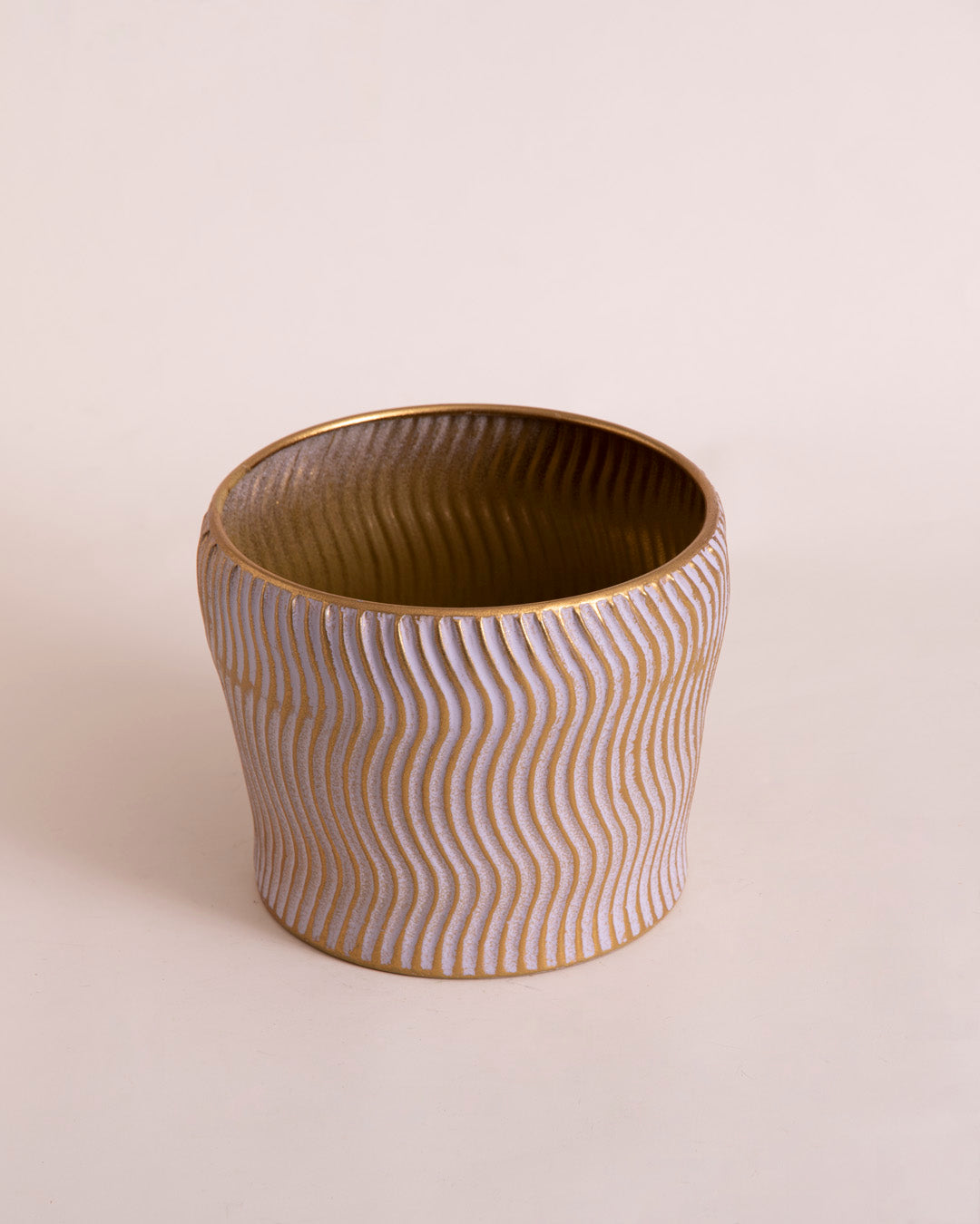 Rustic Wave Texture Planter - Set Of 3