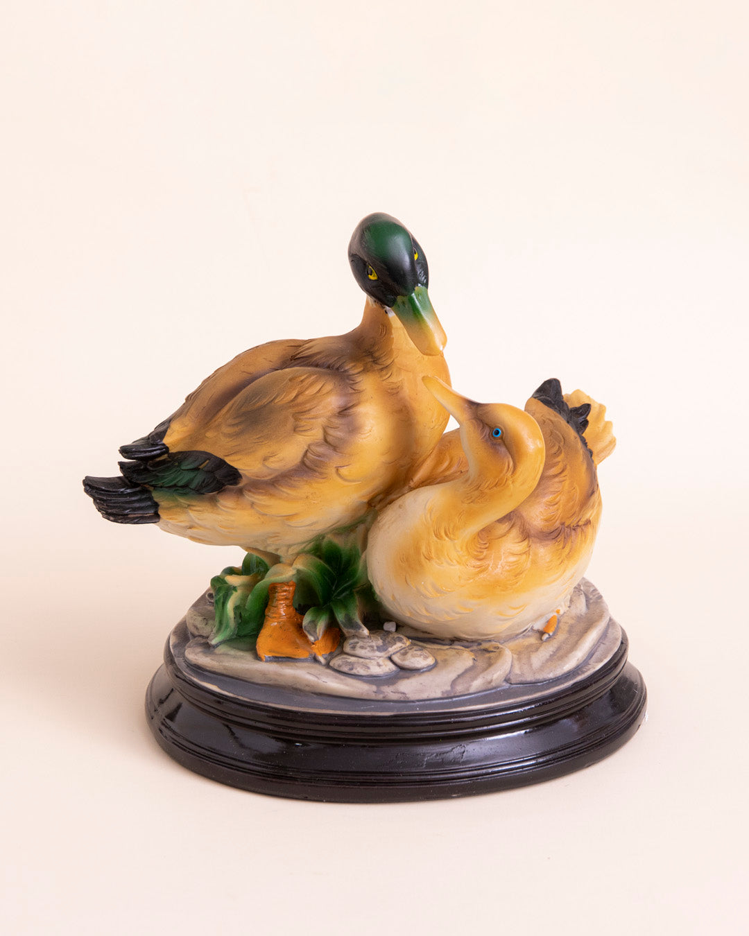 Decorative Serene Duck Couple Figurine