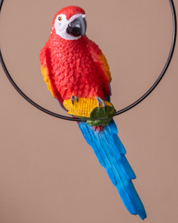 Decorative Ring Hanging Macaw Parrot