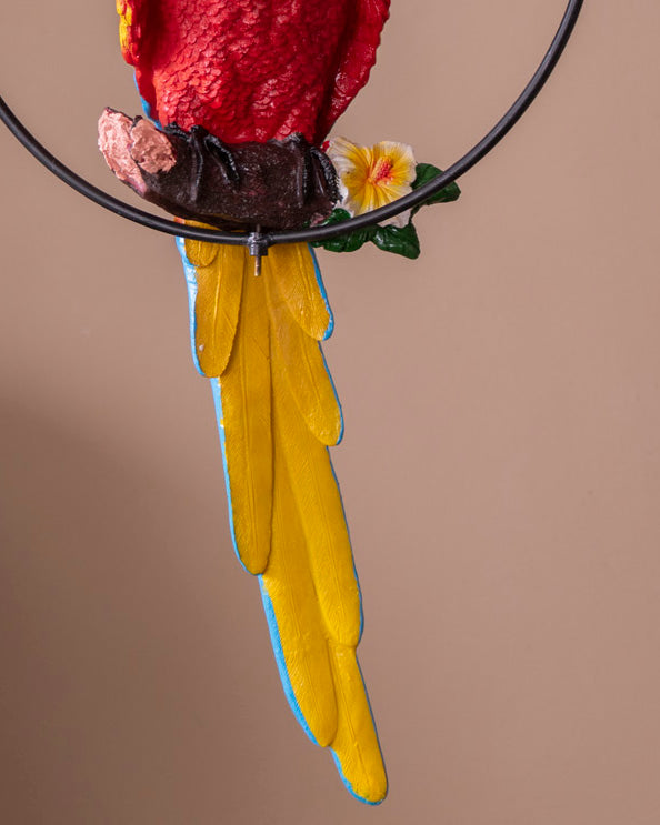 Wall Hanging Parrot Sculpture