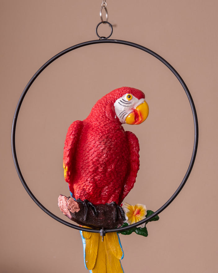 Wall Hanging Parrot Sculpture