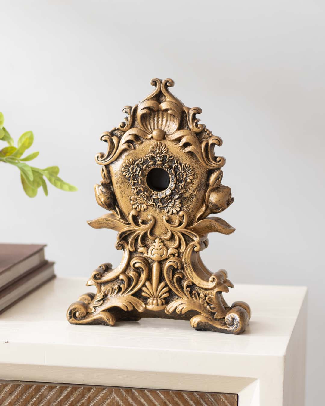 Classic Gold Victorian Table Top Clock - The Decor Kart