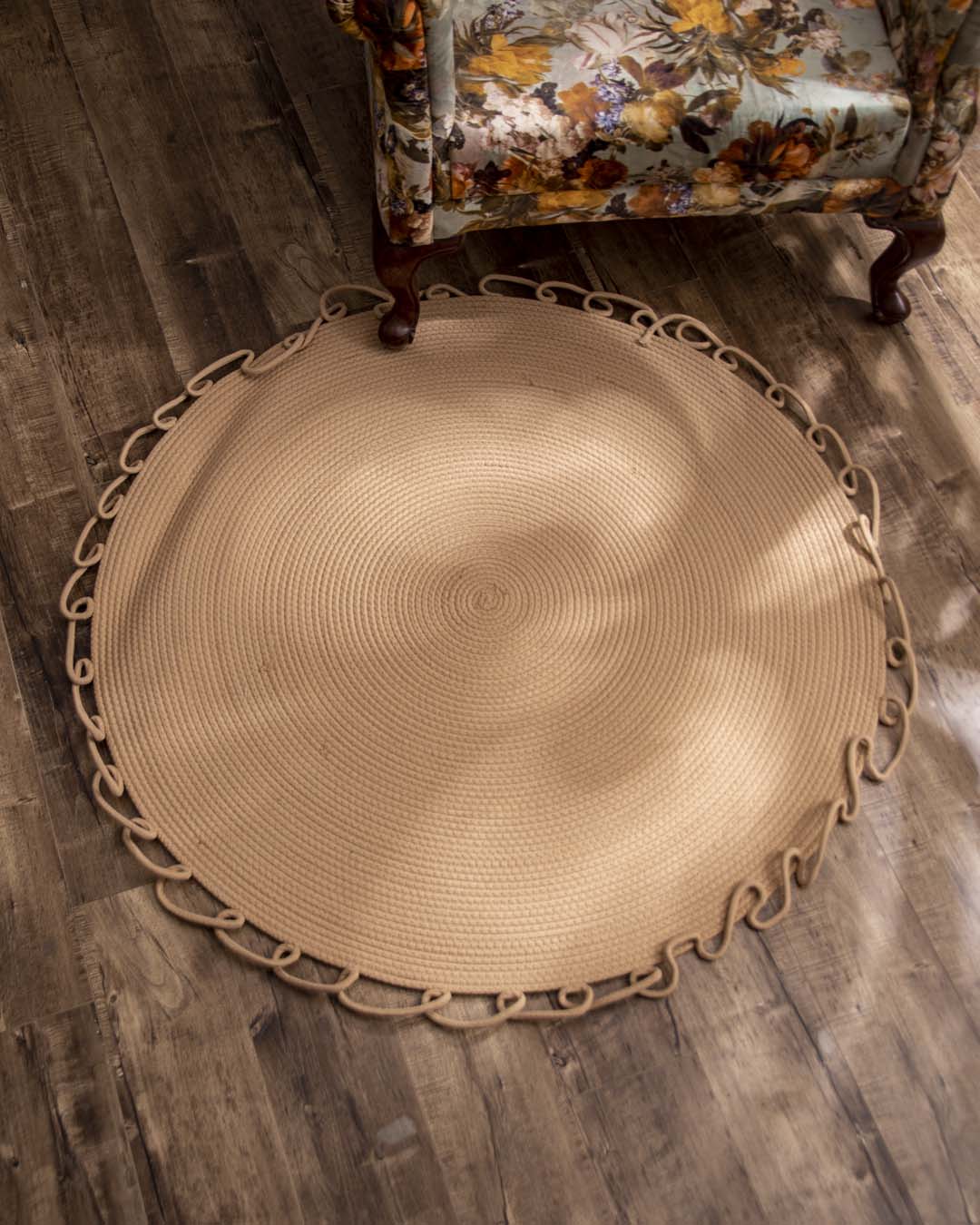 Vintage Bohemian Chic Round Floor Rug - The Decor Kart