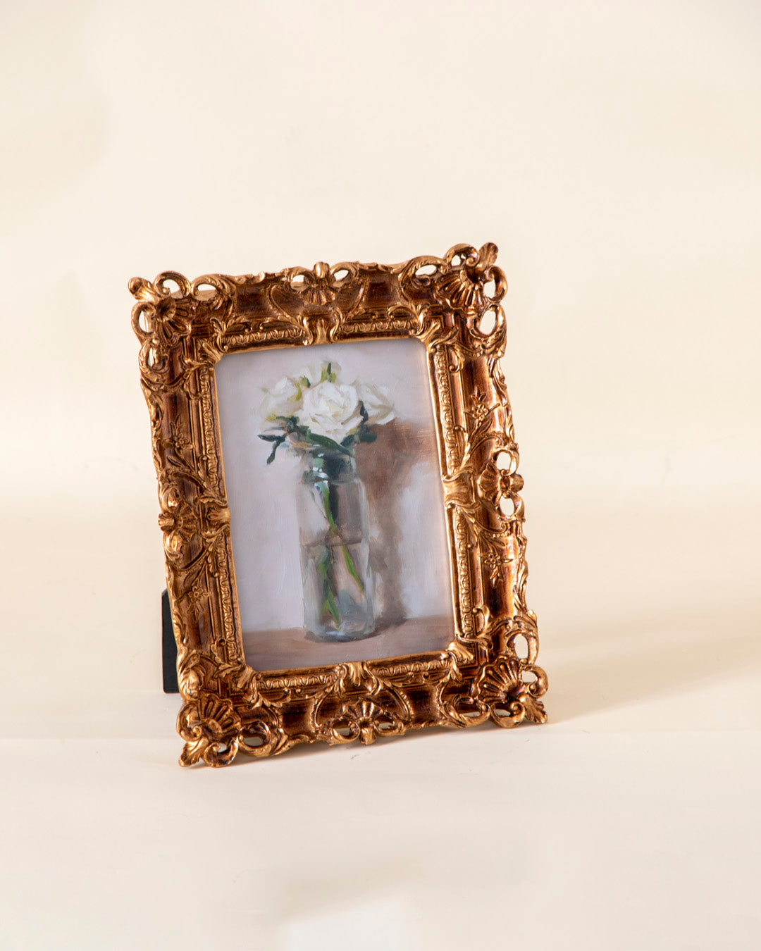 Antique Gold Floral Frame