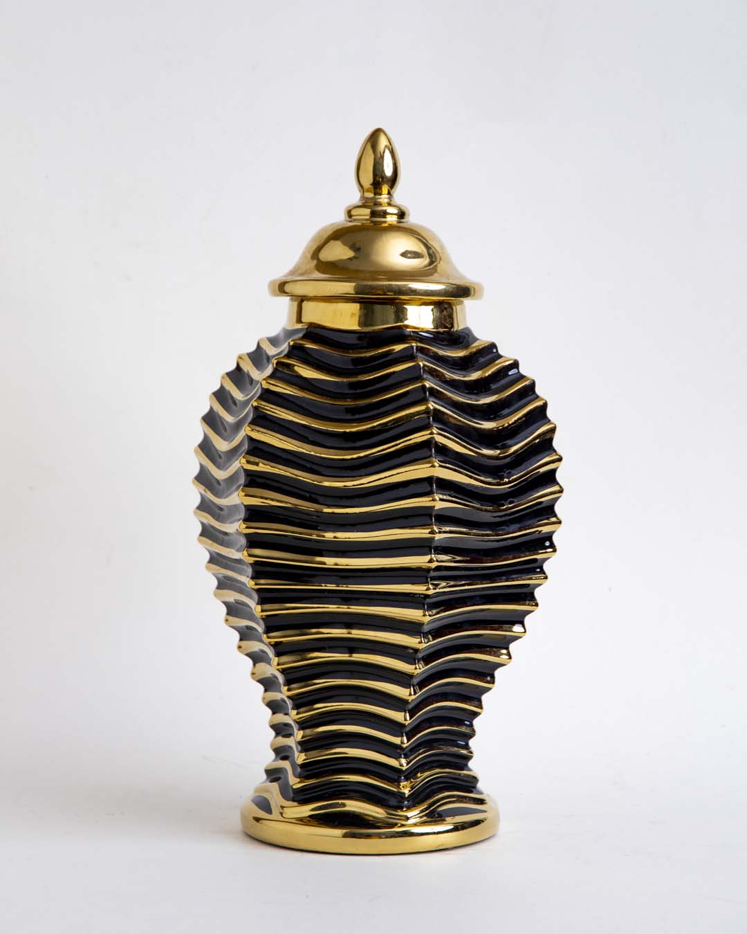 Golden Wave Decorative Jar - Small - 38 cm