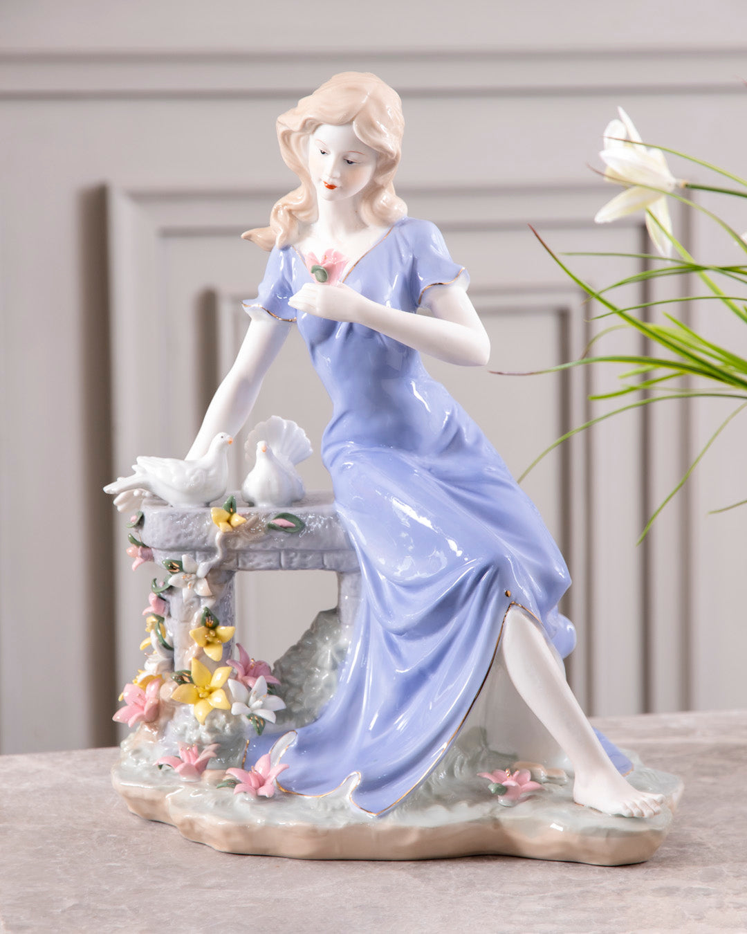 Time for Reflection - Fine Porcelain Figurine