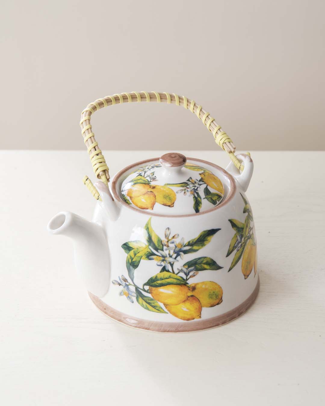 Lemons Ceramic Tea Kettle - The Decor Kart