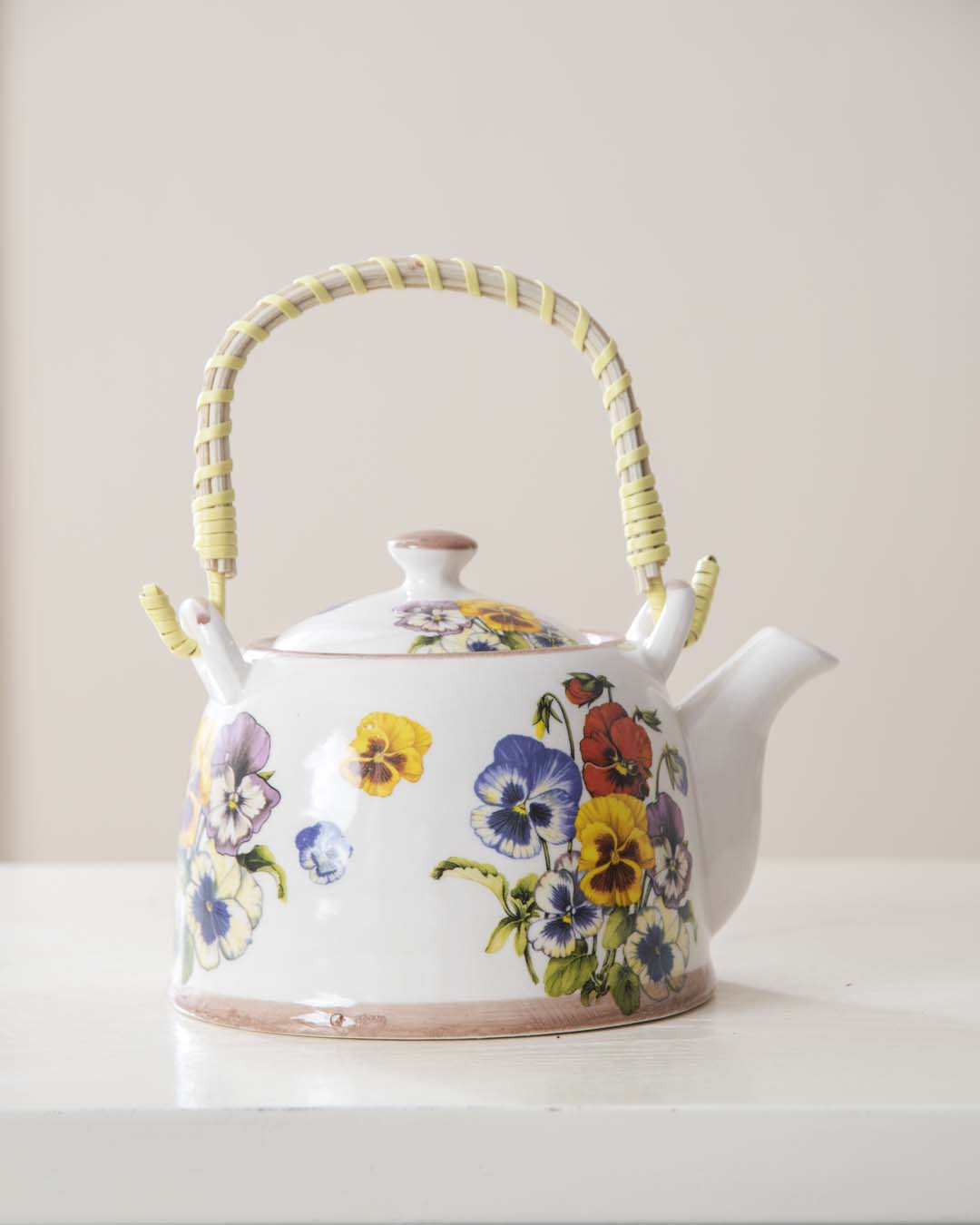 Botanical Paradise Ceramic Tea Kettle - The Decor Kart