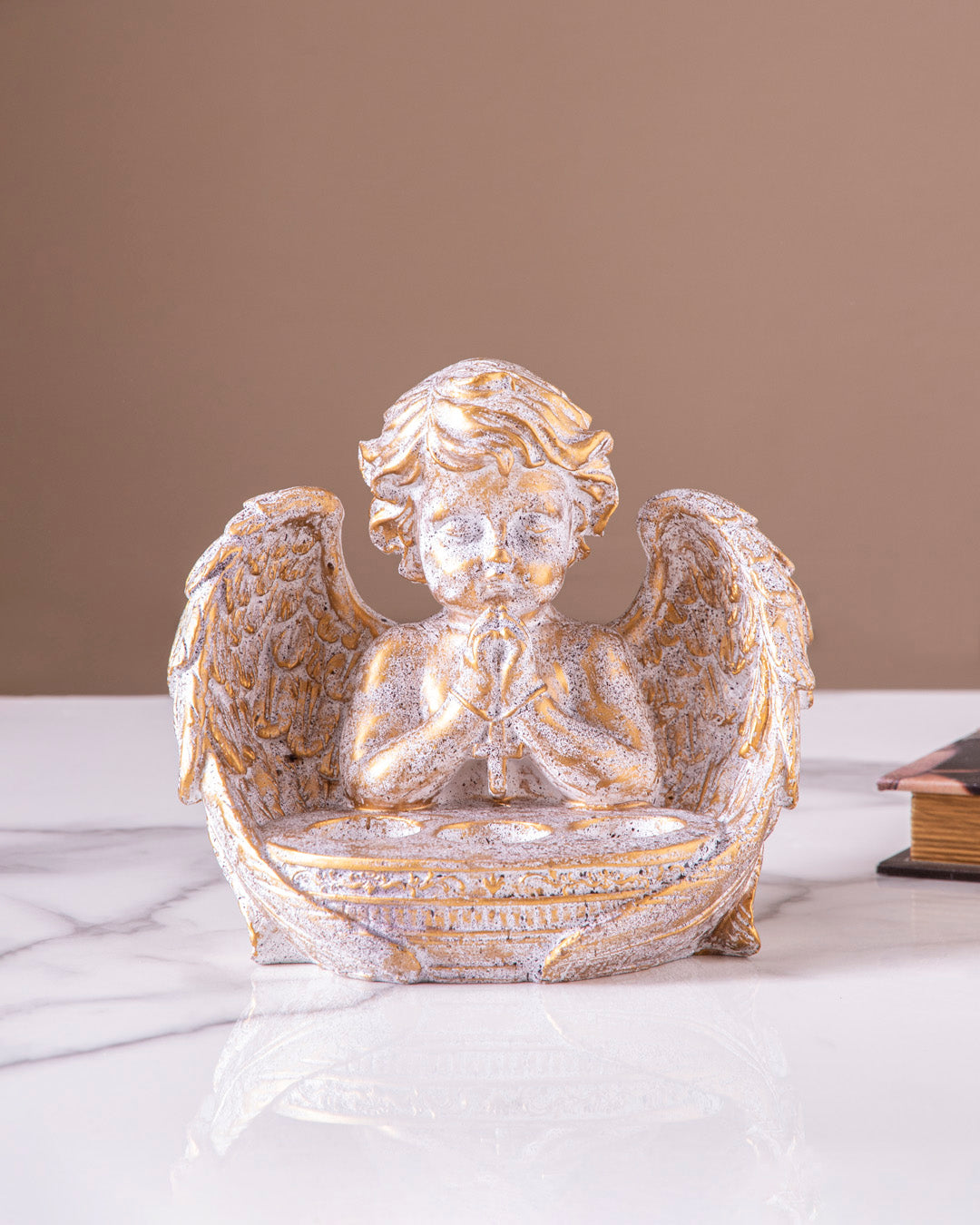 Adorable Angel Cherub Candle Stand
