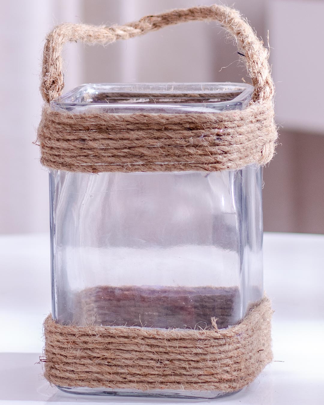'Boho Chic Macramé' Macrame Glass Vase - Small - The Decor Kart