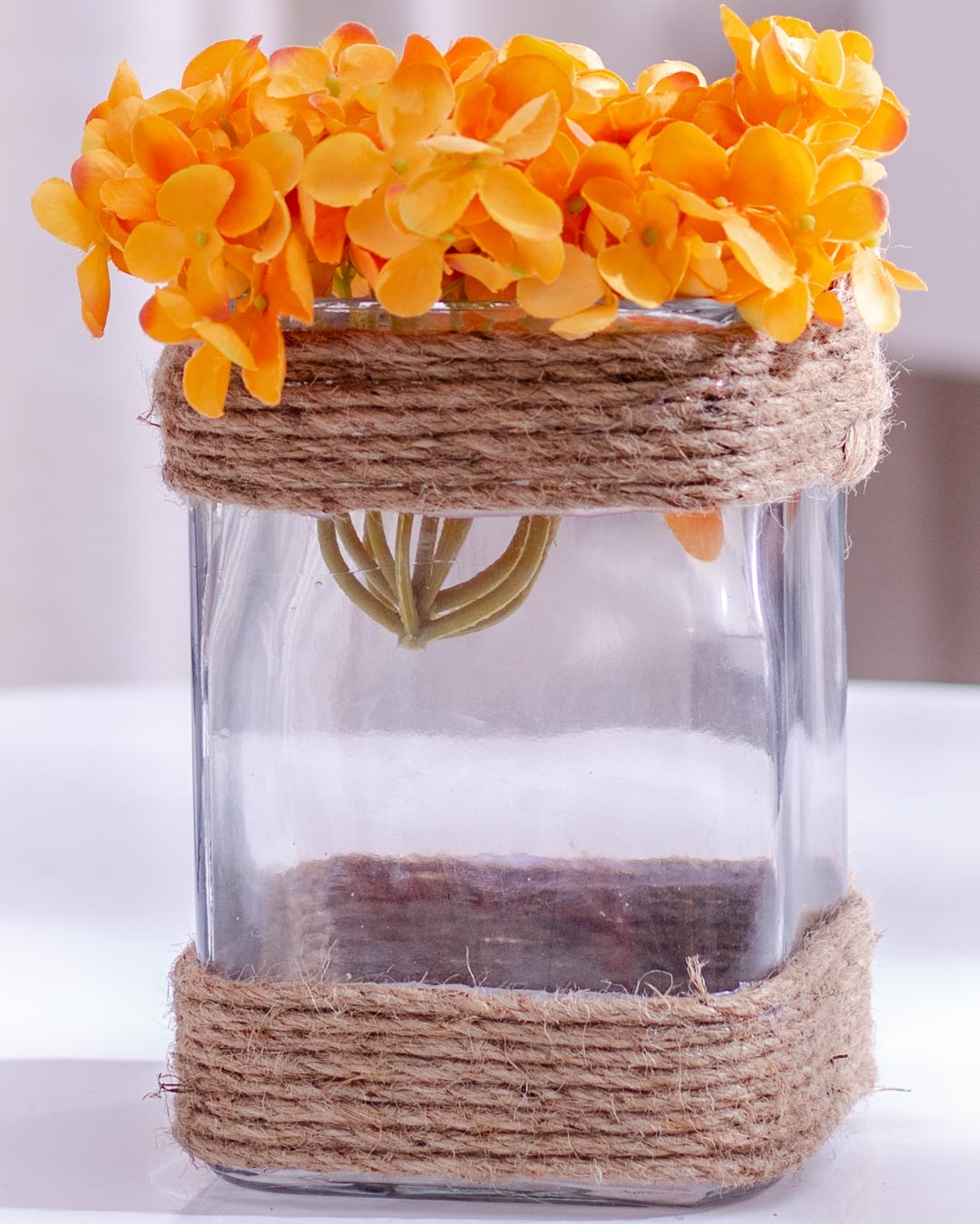 'Boho Chic Macramé' Macrame Glass Vase - Small - The Decor Kart