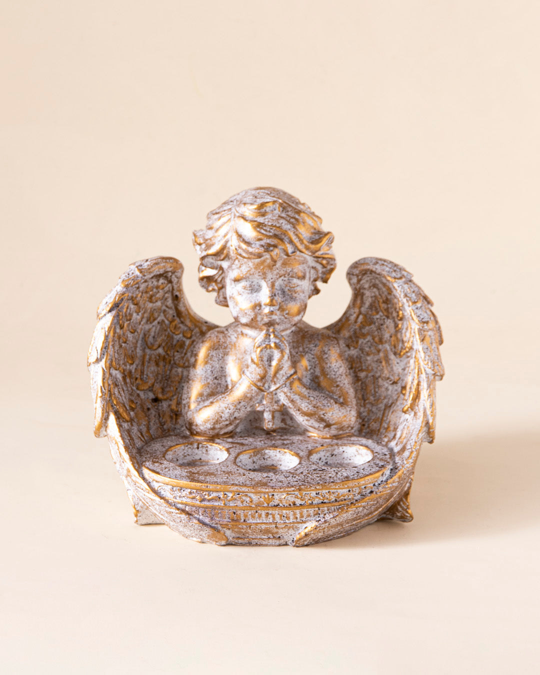 Adorable Angel Cherub Candle Stand