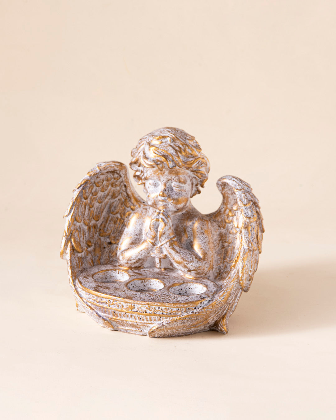 Adorable Angel Cherub Candle Stand