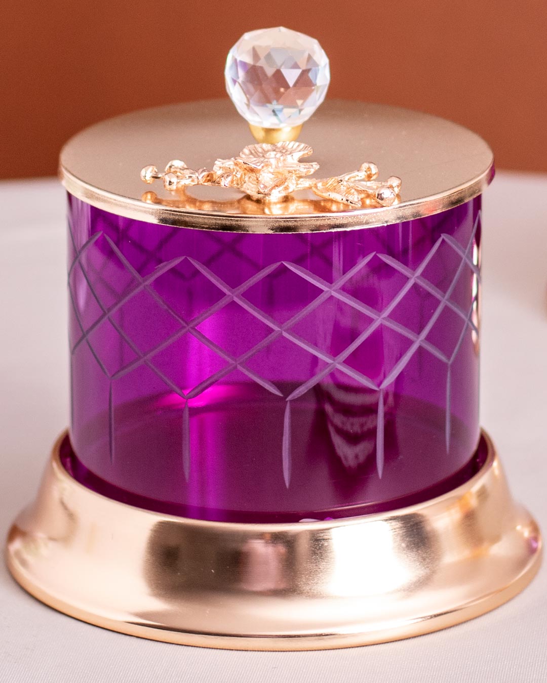 Wild Berry Ginkgo Jar With Lid - Small - The Decor Kart